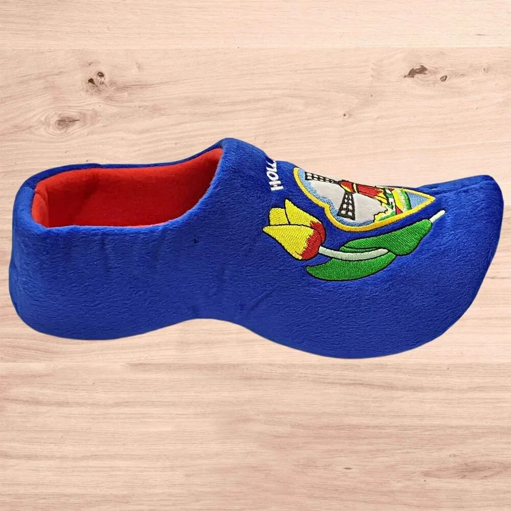 World of Clogs KIDS Dutch Slippers Wooden Shoes Fleece Holland Embroider Unisex